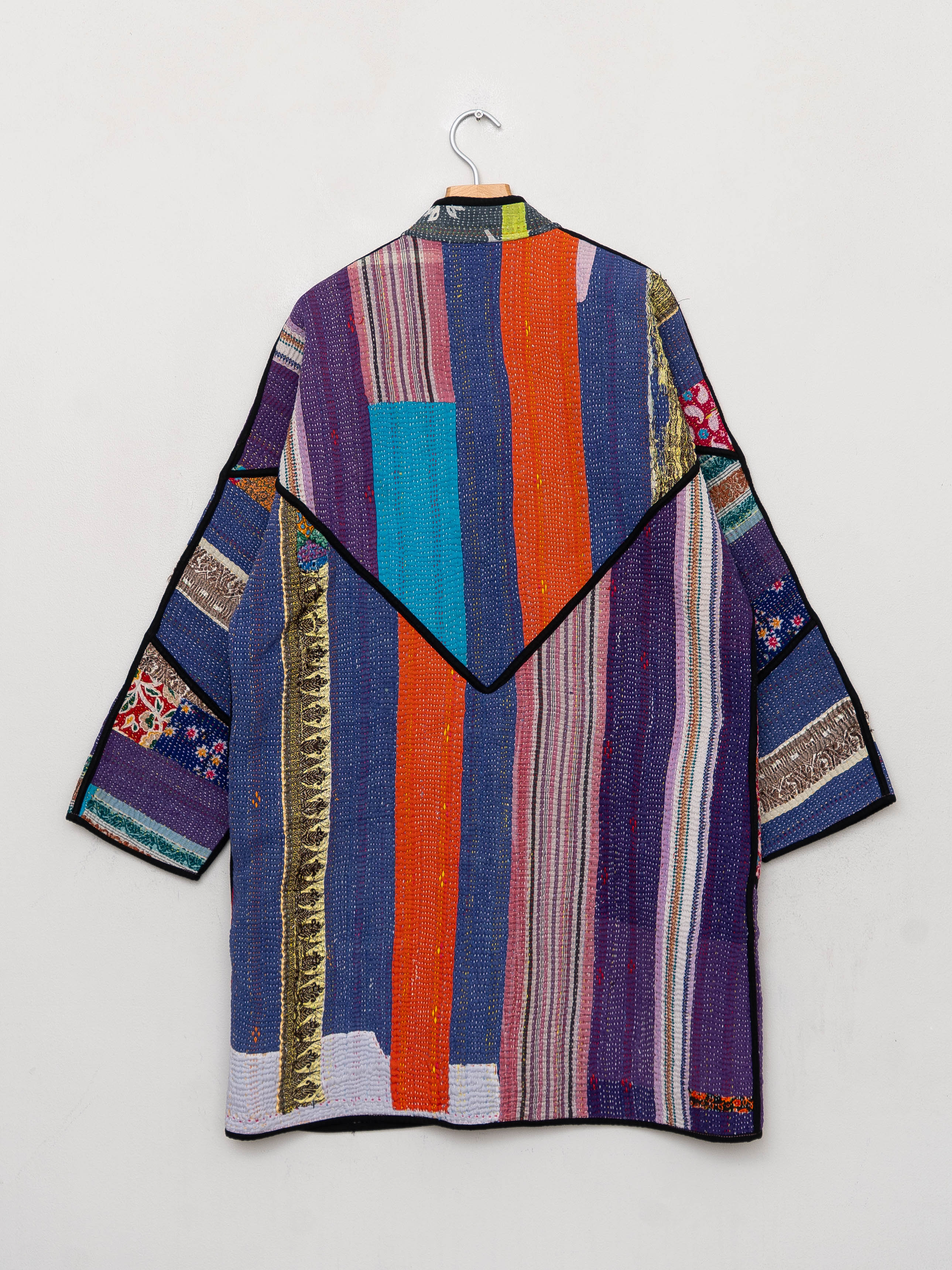 The Sai Quilted Patchwork Kantha Coat
