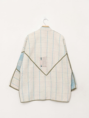 The Narmada Quilted Patchwork Kantha Jacket