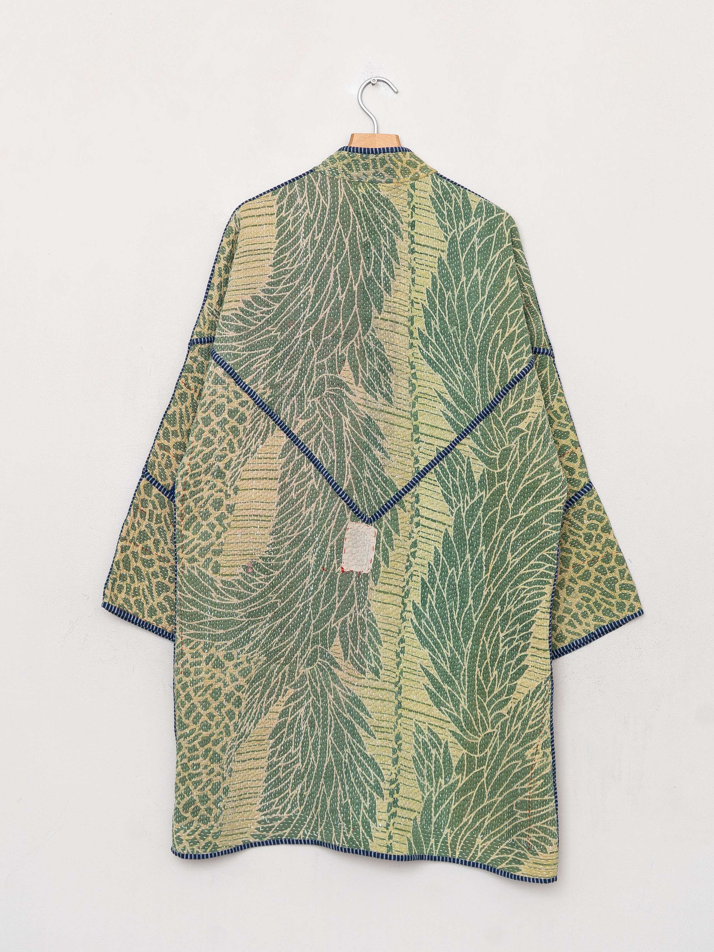 The Sai Quilted Patchwork Kantha Coat