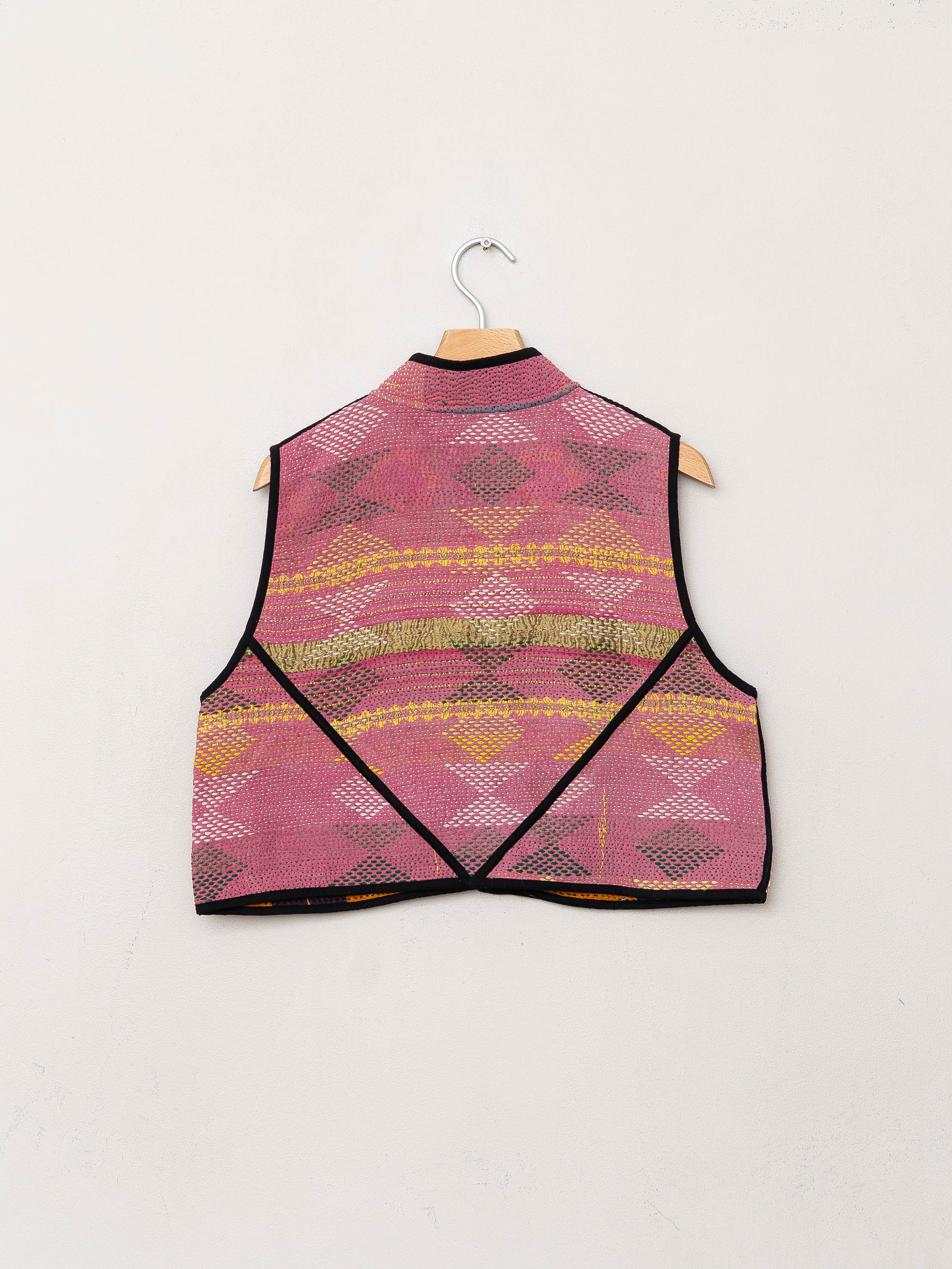 The Kaira Quilted Patchwork Kantha Vest
