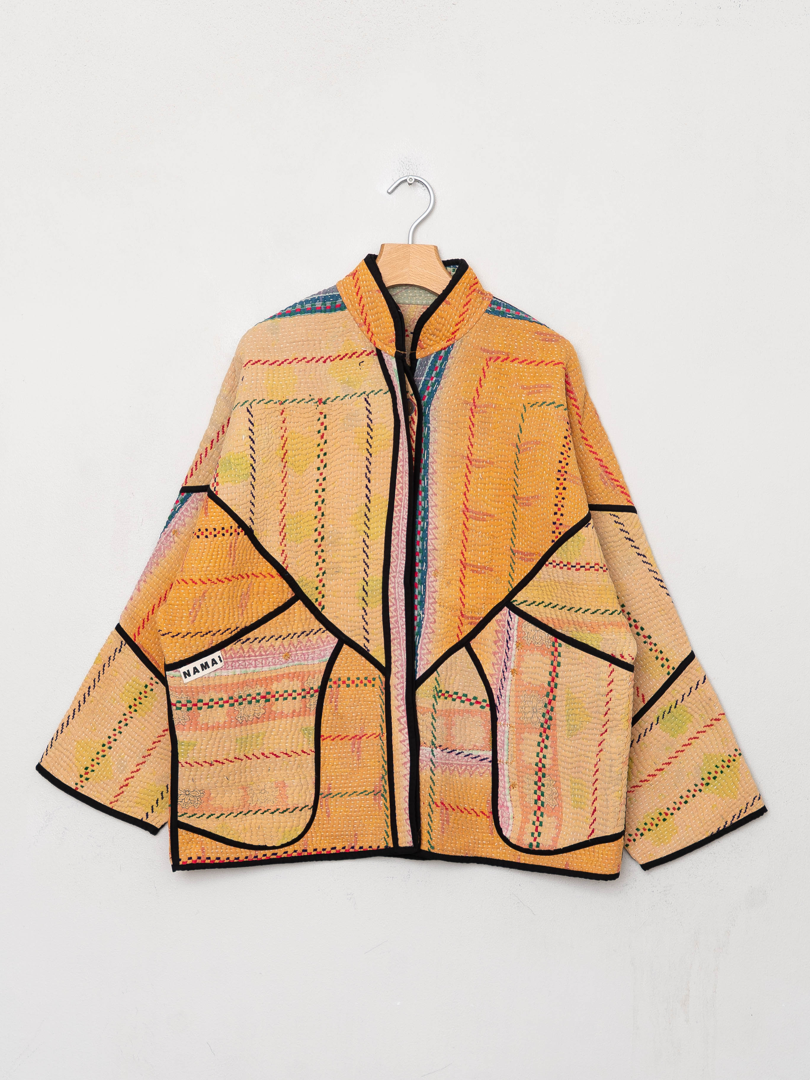 The Ladhiya Quilted Patchwork Kantha Jacket