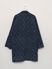 The Sai Quilted Indigo Kantha Coat