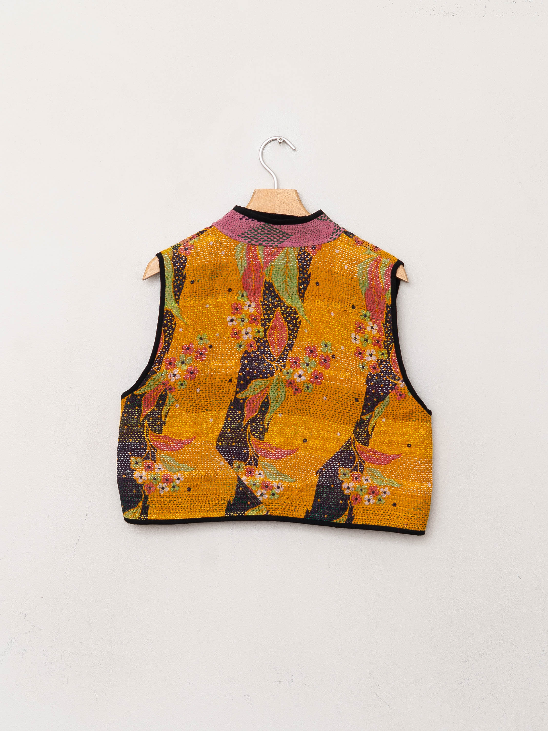 The Kaira Quilted Patchwork Kantha Vest
