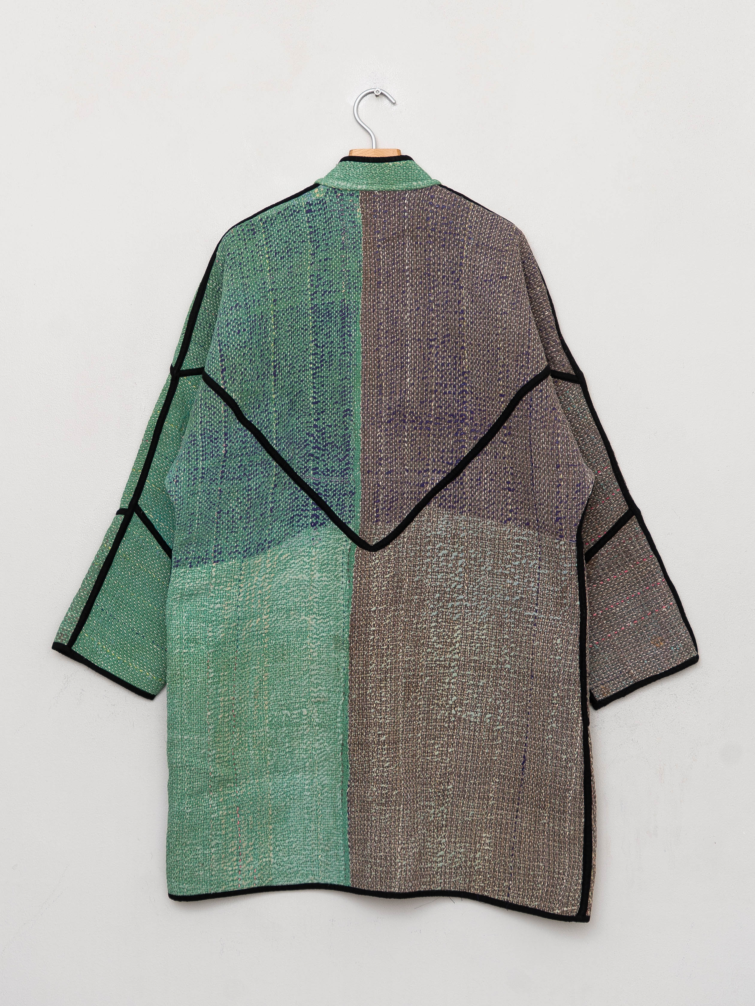 The Sai Quilted Patchwork Kantha Coat