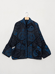 The Ladhiya Quilted Suzani Kantha Jacket