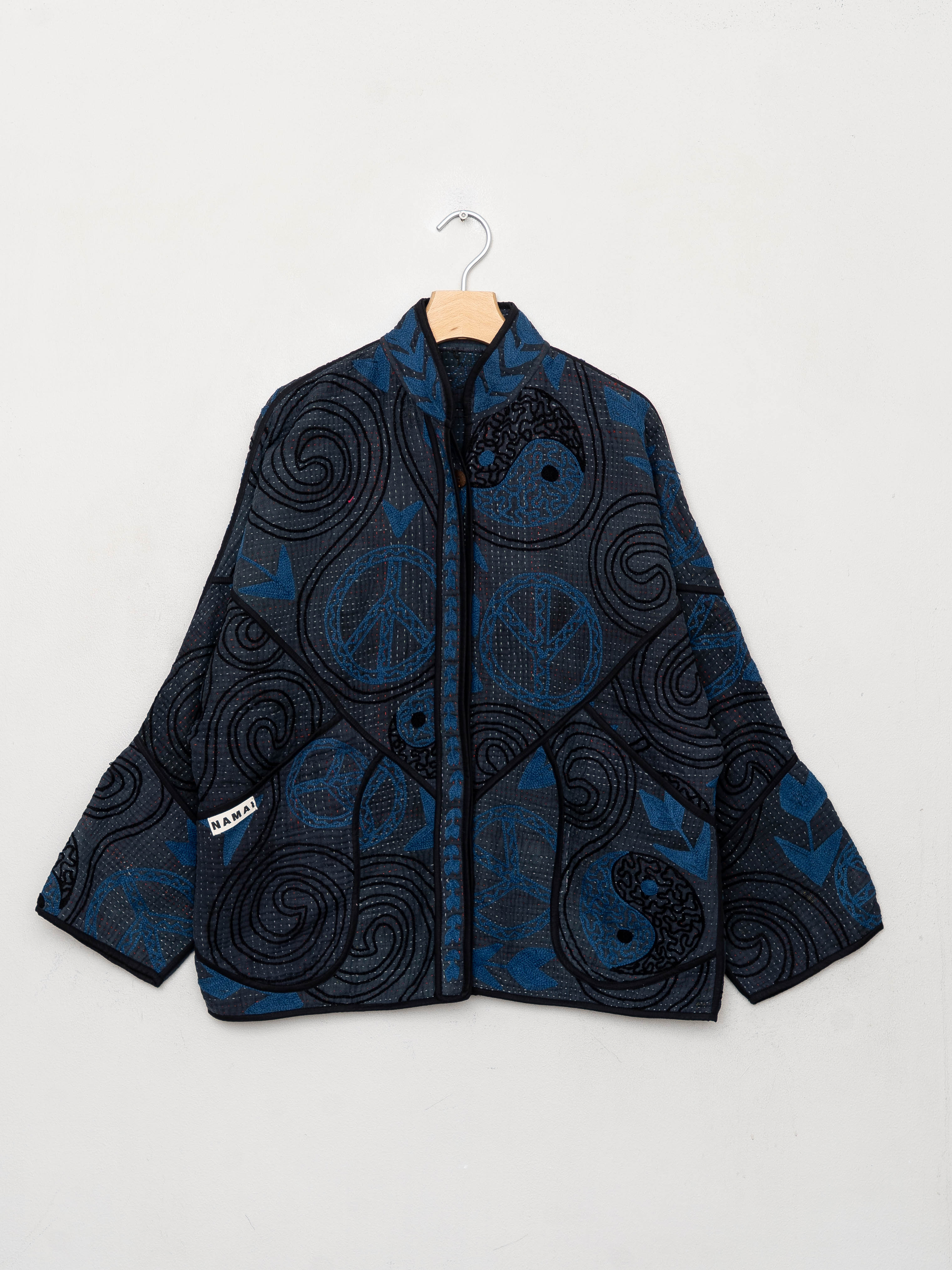 The Ladhiya Quilted Suzani Kantha Jacket
