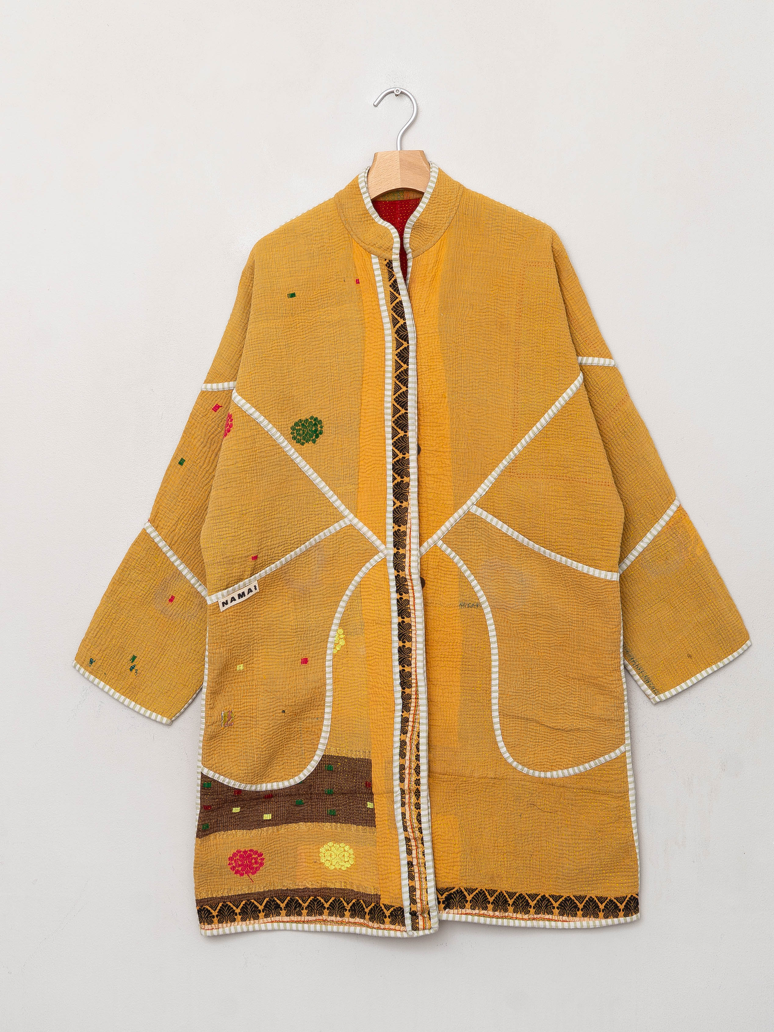 The Sai Quilted Patchwork Kantha Coat