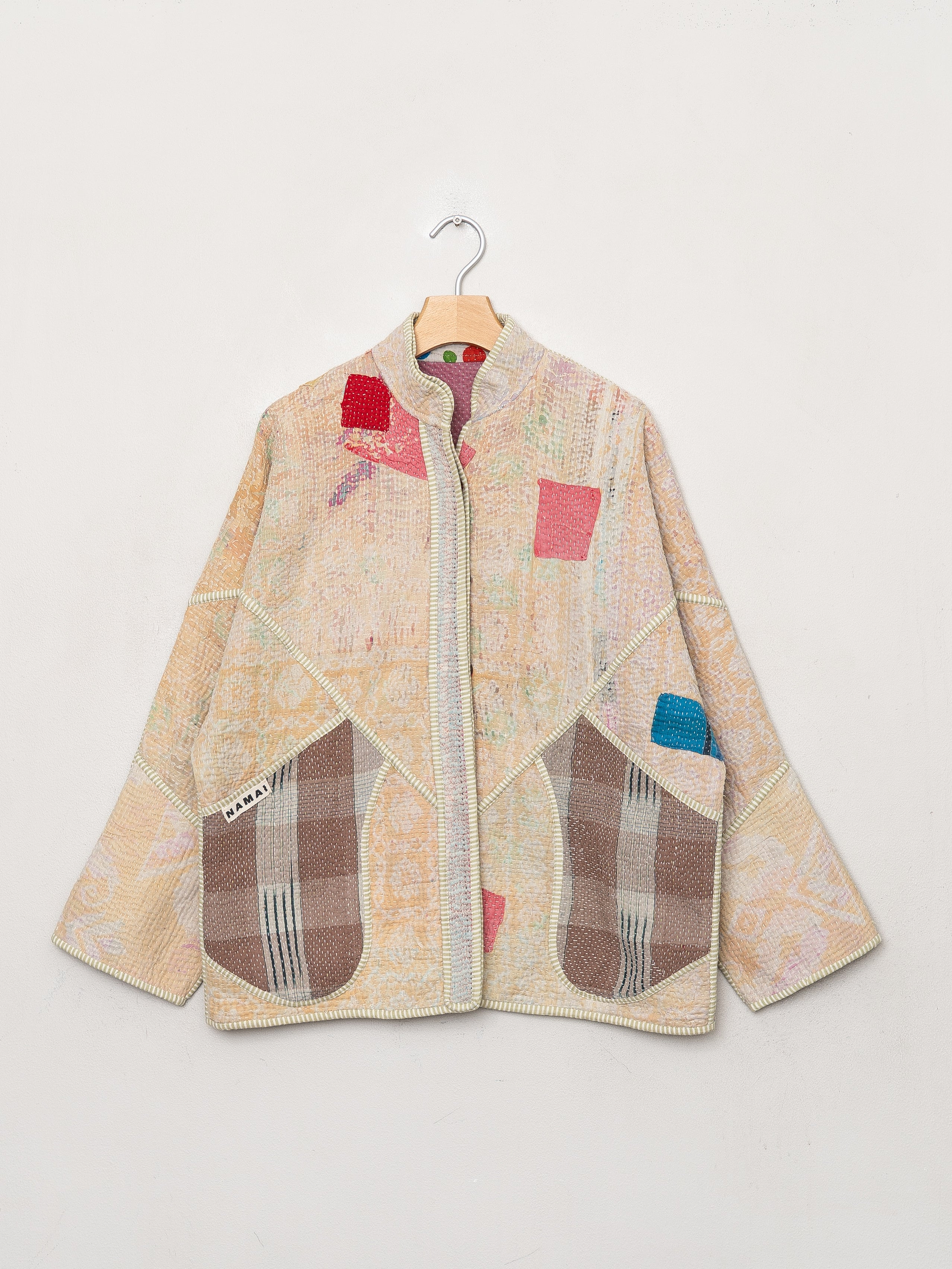 The Ladhiya Quilted Patchwork Kantha Jacket