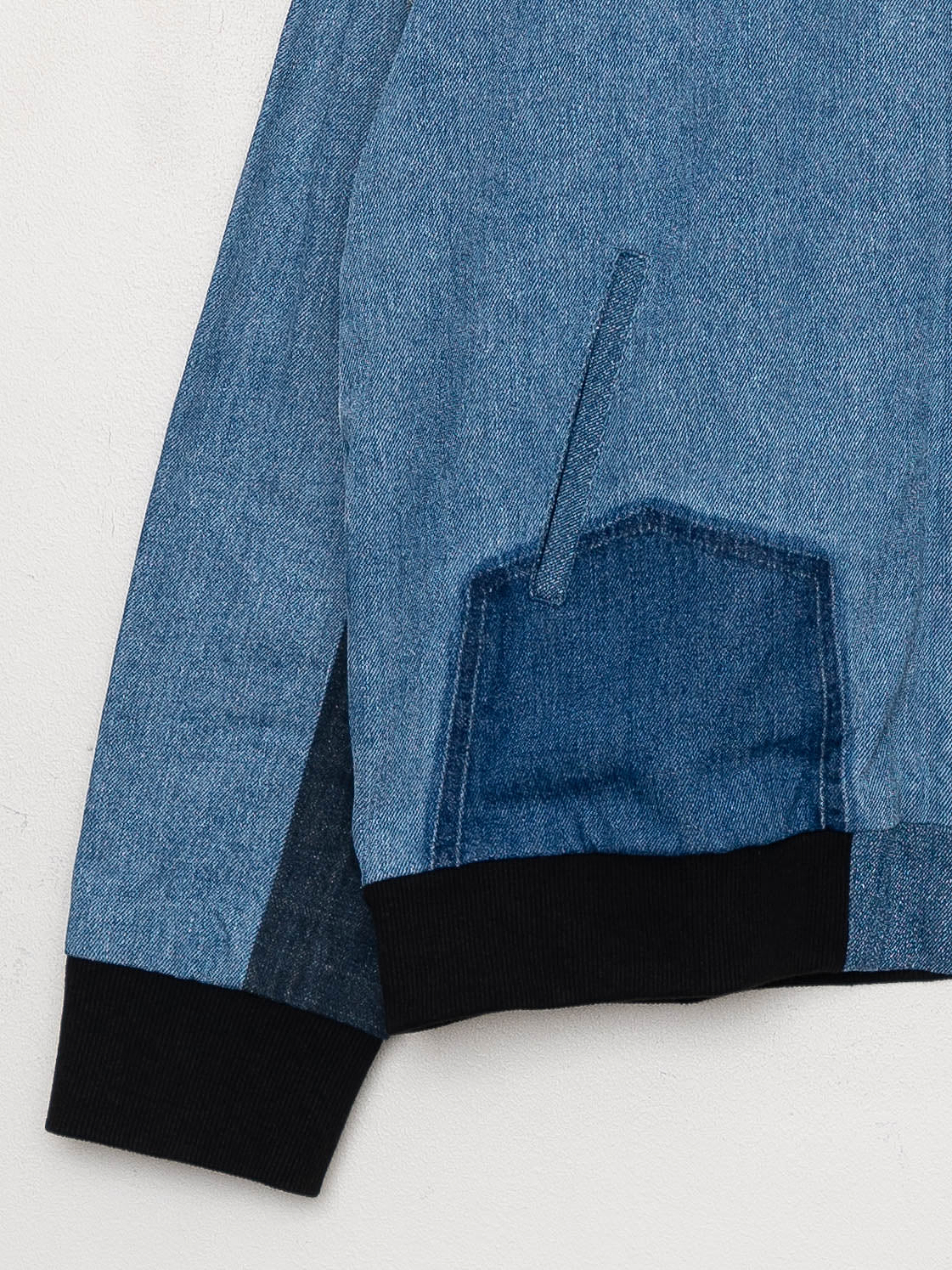 The Veda Denim Bomber Jacket - Large