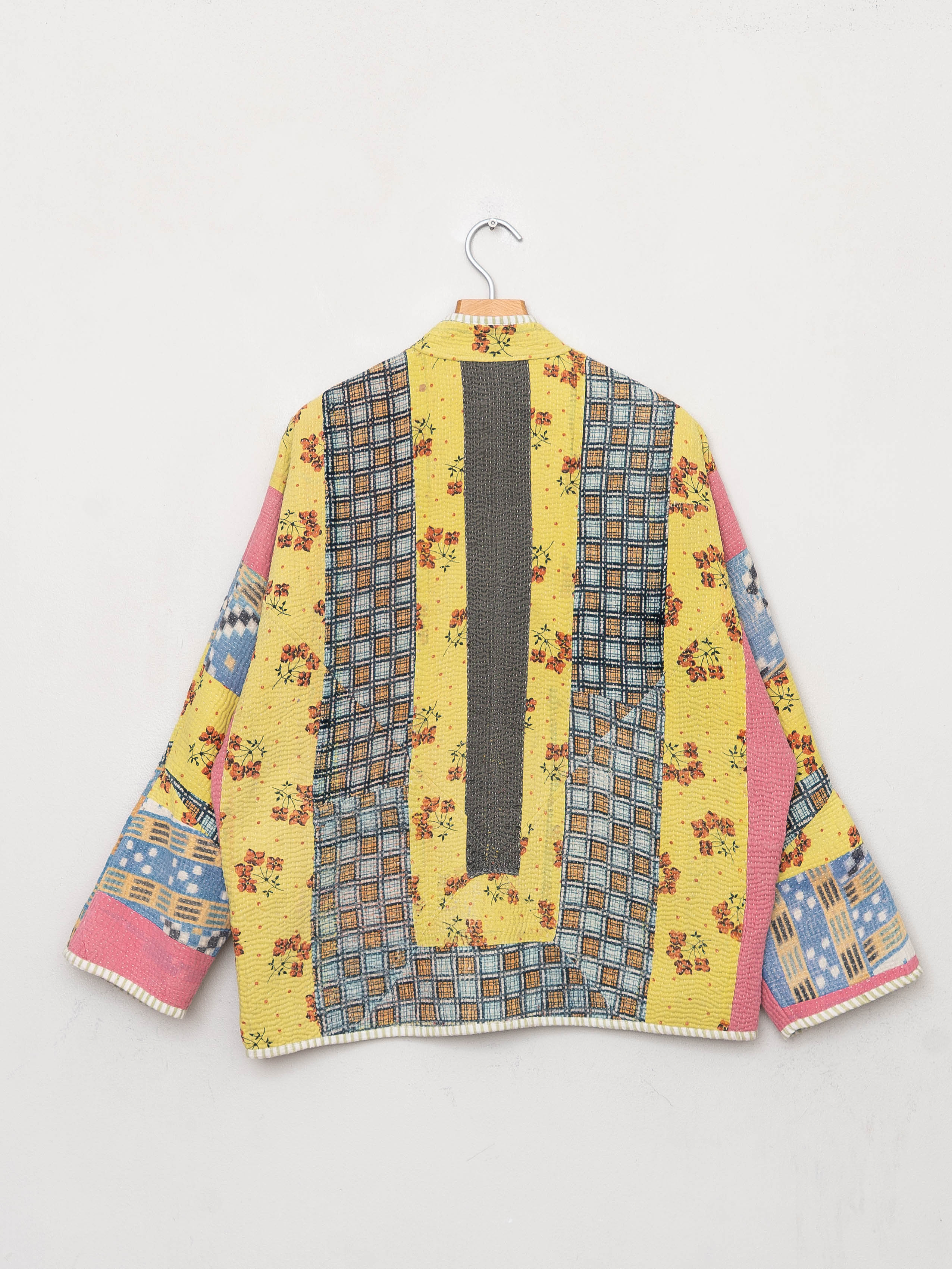 The Ladhiya Quilted Patchwork Kantha Jacket