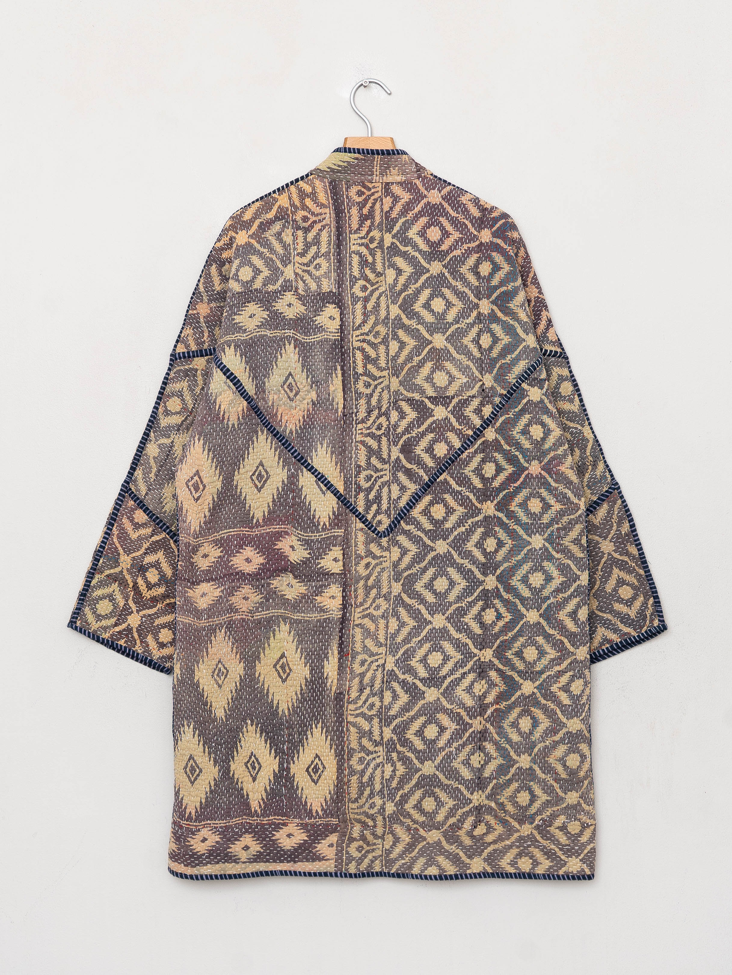 The Sai Quilted Patchwork Kantha Coat