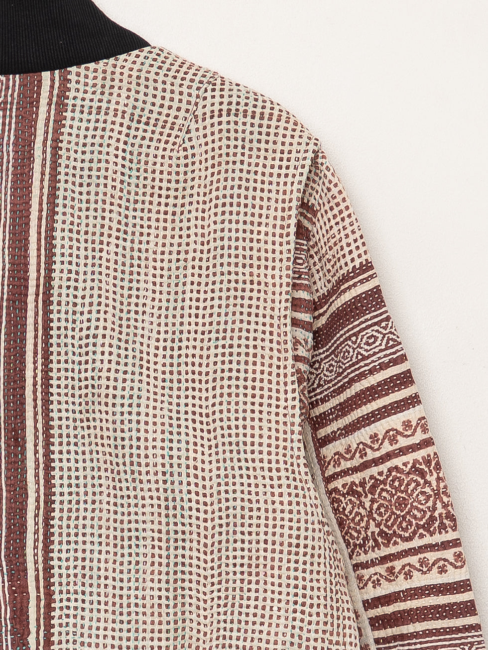 The Veda Quilted One-of-a-Kind Bomber Jacket - Large
