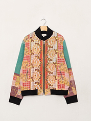 The Veda Quilted One-of-a-Kind Bomber Jacket - Large