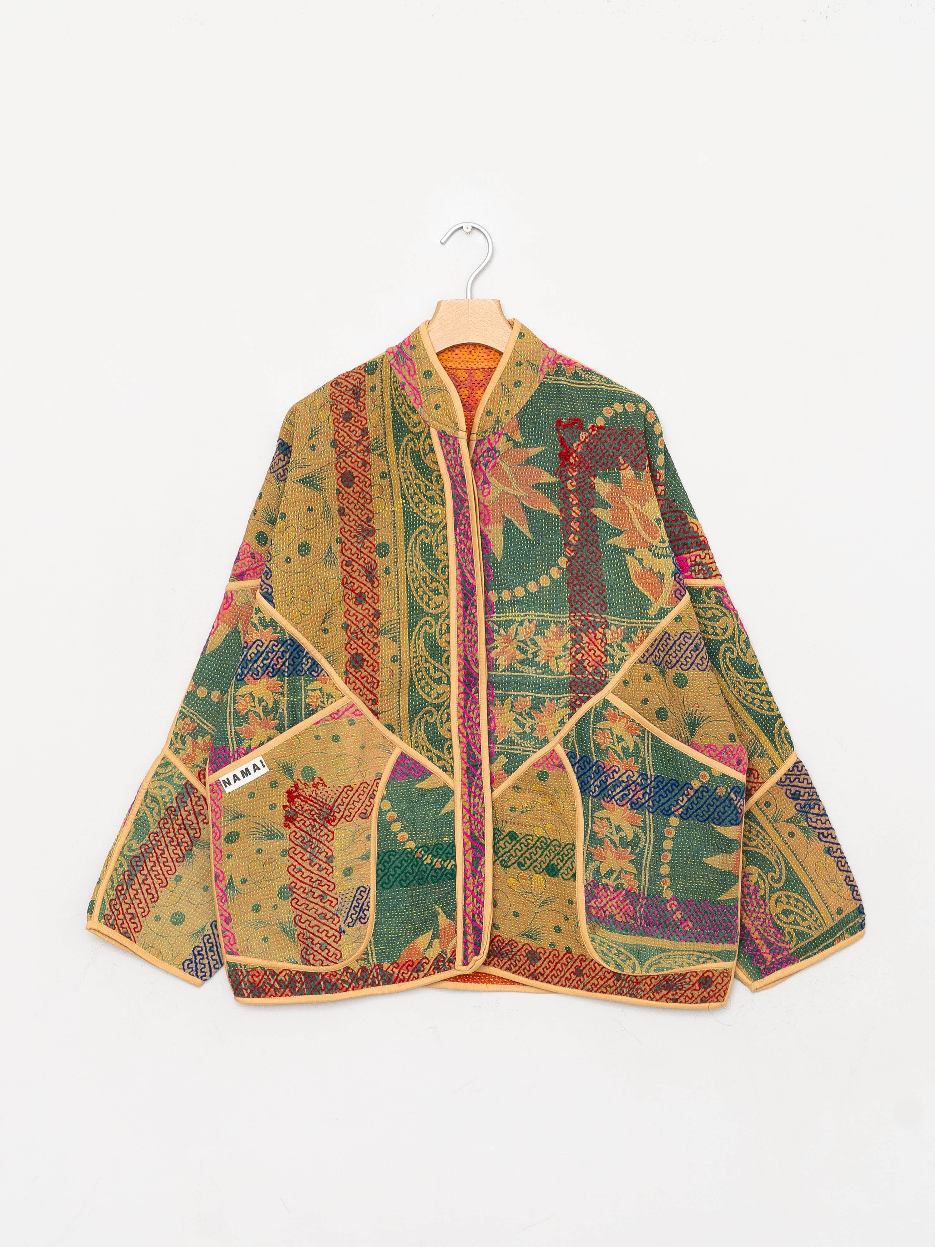 The Ladhiya Quilted Patchwork Kantha Jacket