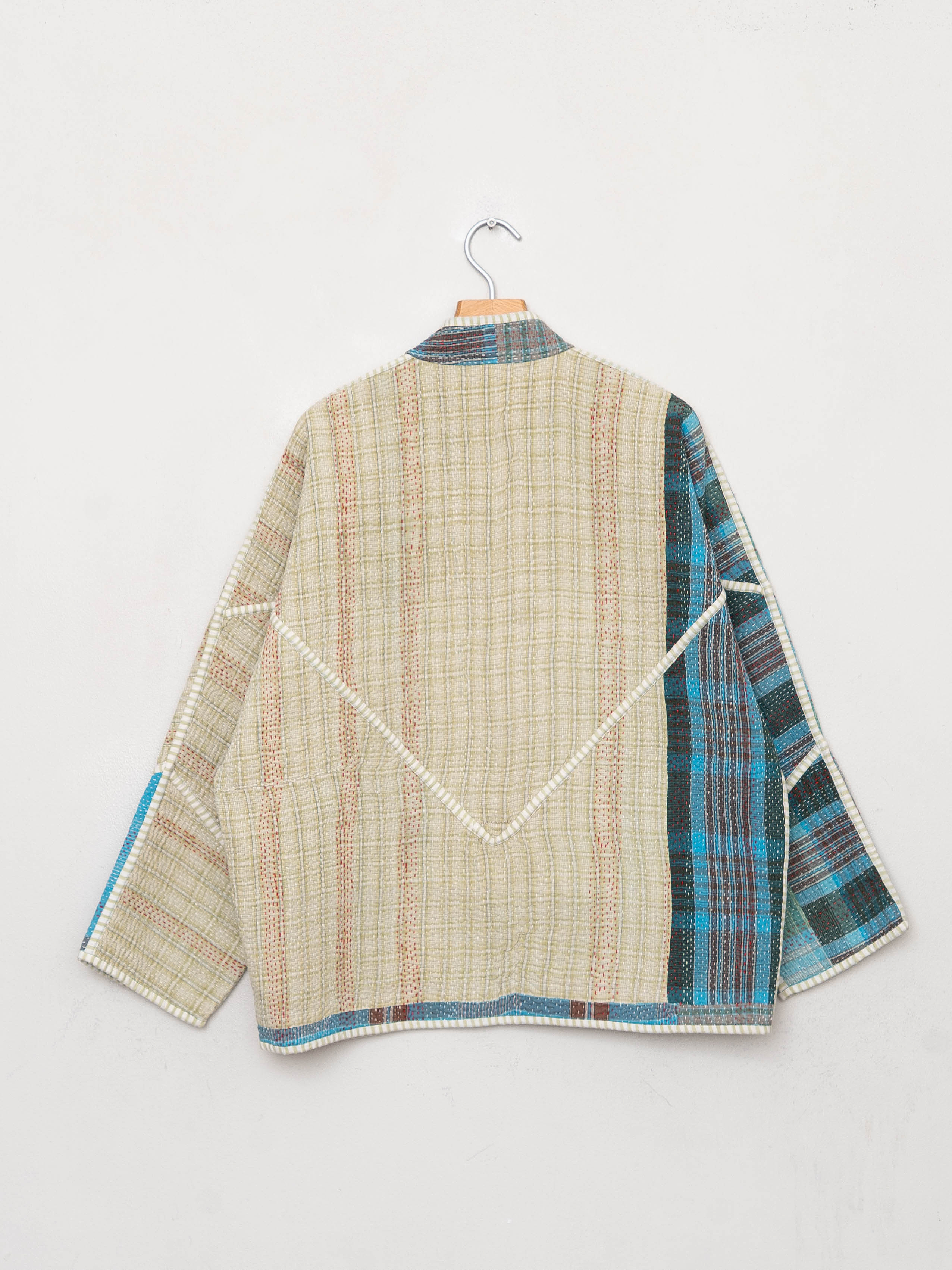 The Ladhiya Quilted Patchwork Kantha Jacket