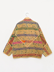 The Ladhiya Quilted Patchwork Kantha Jacket