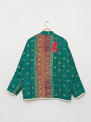 The Ladhiya Quilted Patchwork Kantha Jacket