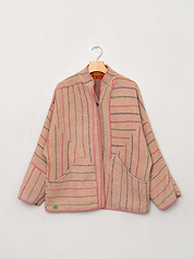 The Ladhiya Quilted Patchwork Kantha Jacket