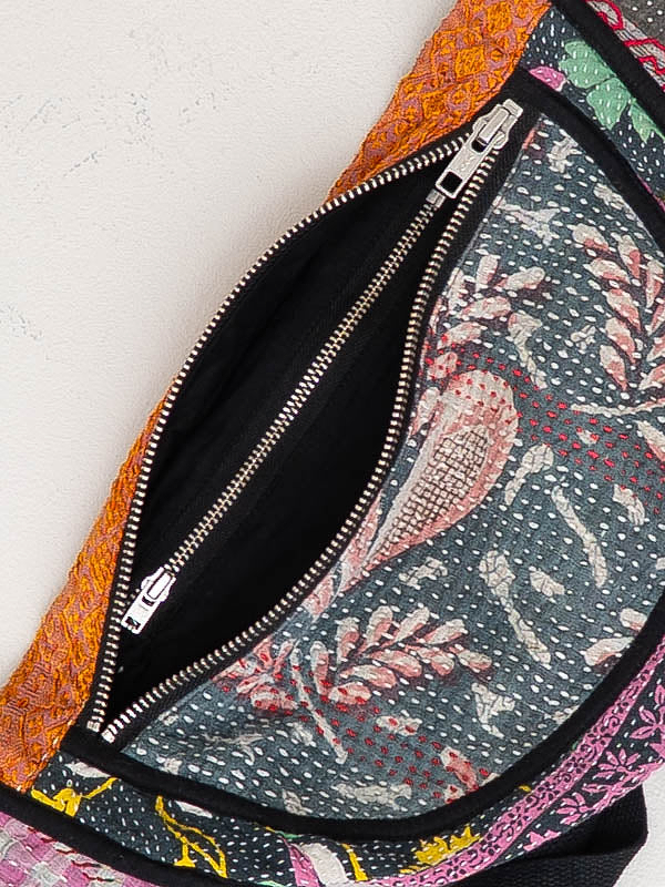 The Faiza Quilted Kantha Belt Bag