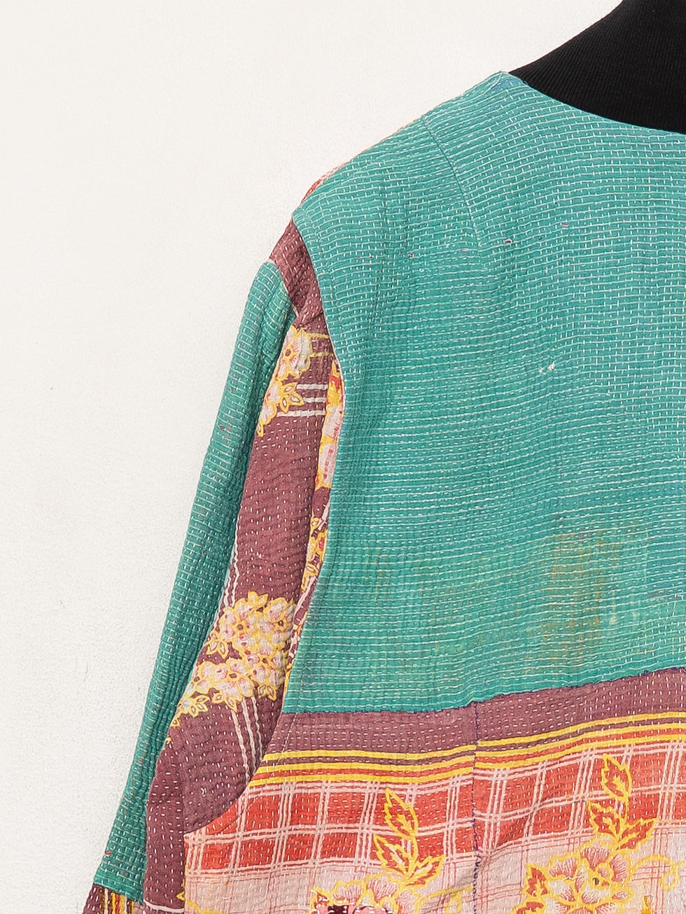 The Veda Quilted One-of-a-Kind Bomber Jacket - Large