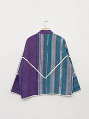 The Ladhiya Quilted Patchwork Kantha Jacket