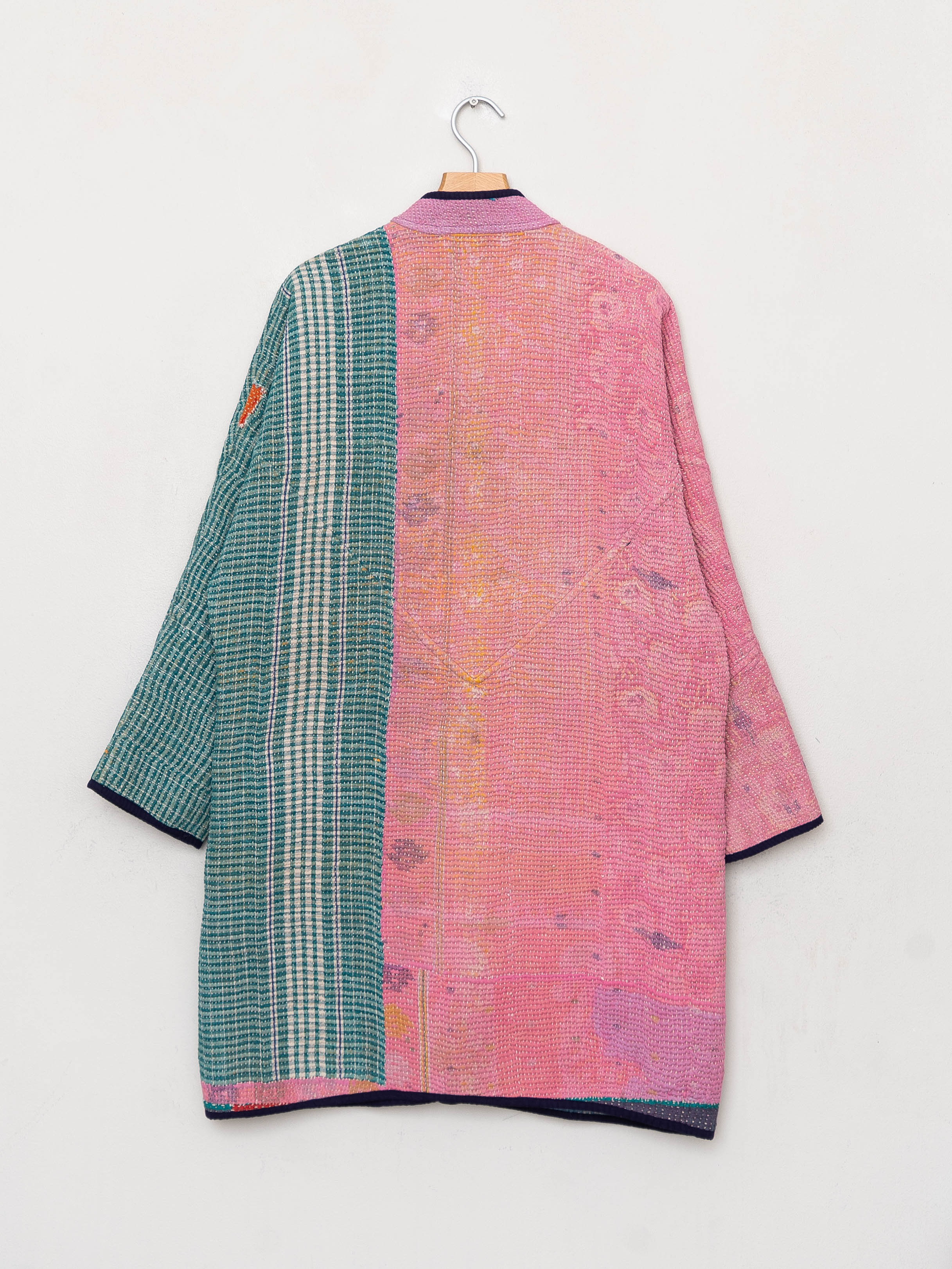 The Sai Quilted Patchwork Kantha Coat