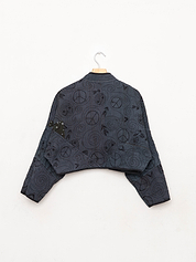 The Kaira Cropped Suzani Quilted Kantha Jacket