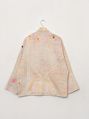 The Ladhiya Quilted Patchwork Kantha Jacket