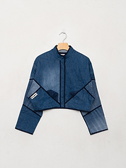 The Kaira Cropped Denim Jacket - Small