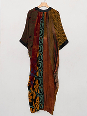 The Simmy Long Dress  - One Size - Upcycled Silk