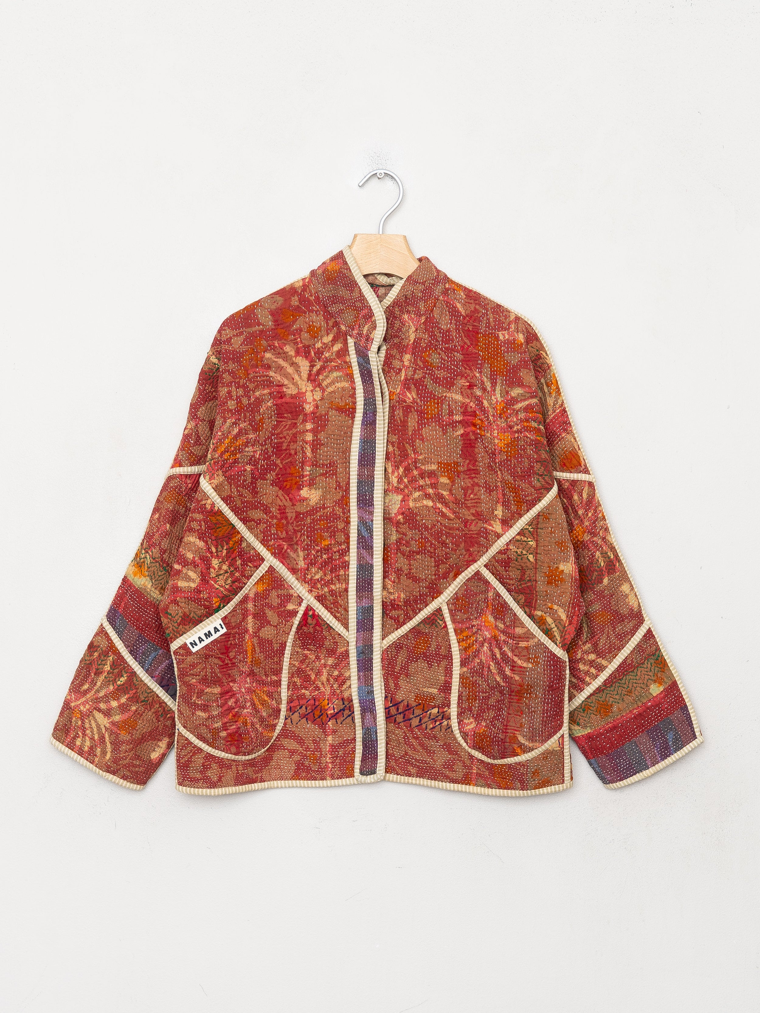 The Ladhiya Petite Quilted Indigo Kantha Jacket