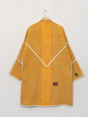 The Sai Quilted Patchwork Kantha Coat