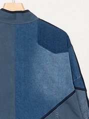 The Kaira Cropped Denim Jacket - Medium