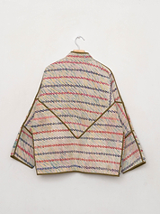 The Ladhiya Quilted Patchwork Kantha Jacket