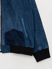 The Veda Denim Bomber Jacket - Medium