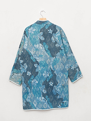 The Sai Quilted Indigo Kantha Coat