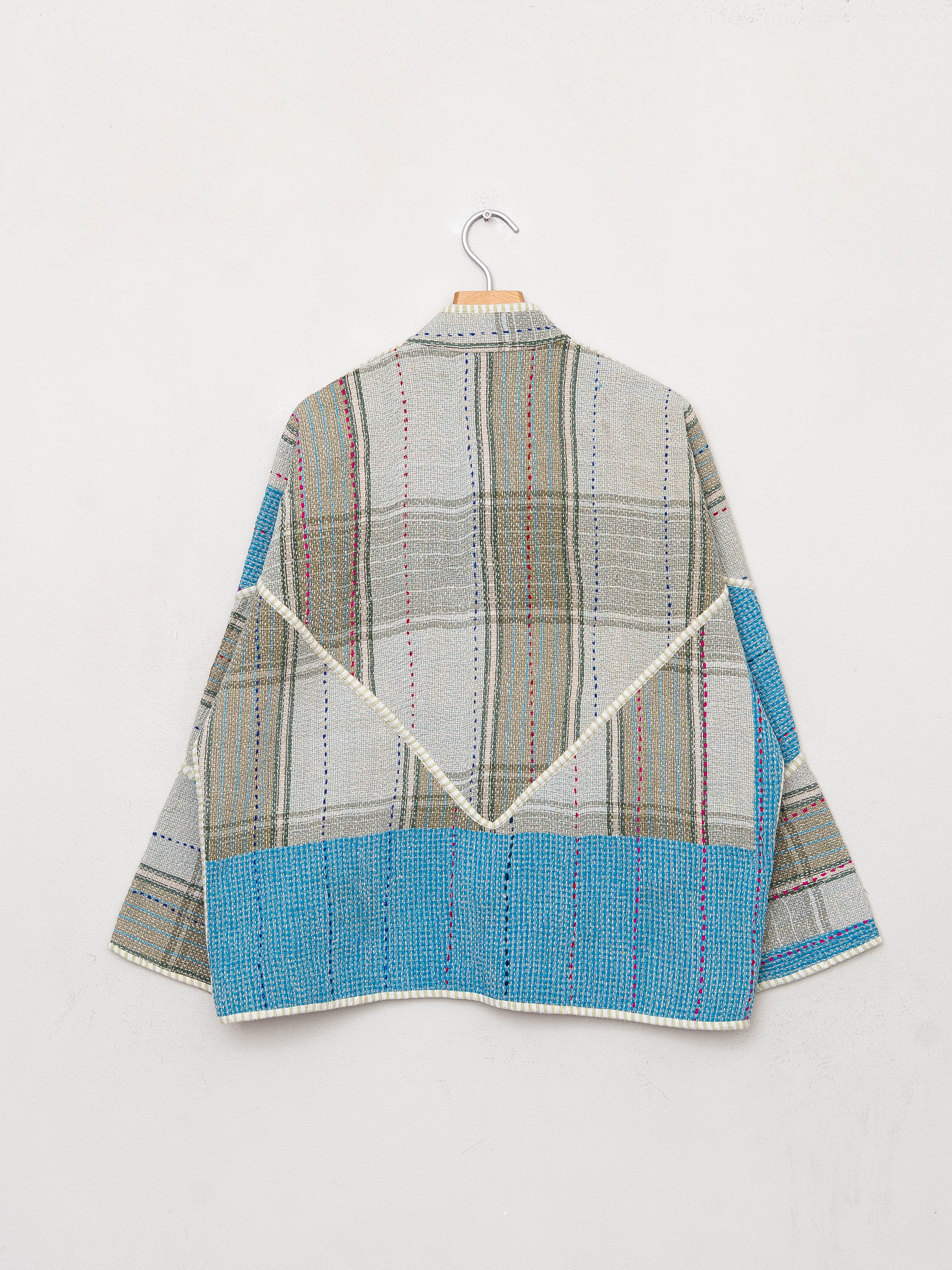 The Ladhiya Quilted Patchwork Kantha Jacket