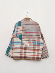 The Ladhiya Quilted Patchwork Kantha Jacket