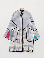 The Sai Quilted Patchwork Kantha Coat