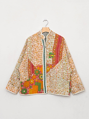 The Ladhiya Quilted Patchwork Kantha Jacket