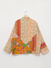 The Ladhiya Quilted Patchwork Kantha Jacket