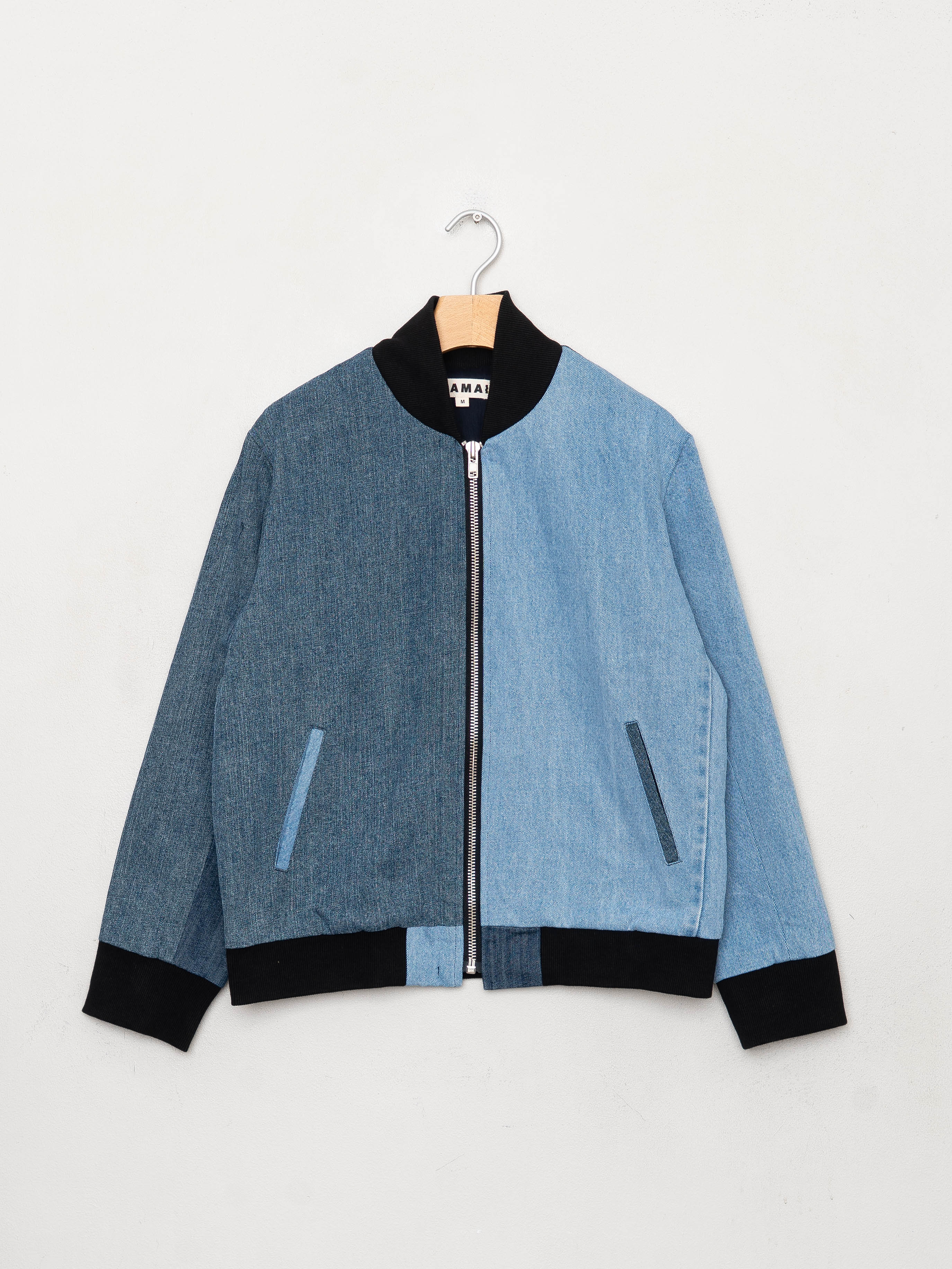 The Veda Denim Bomber Jacket - Medium