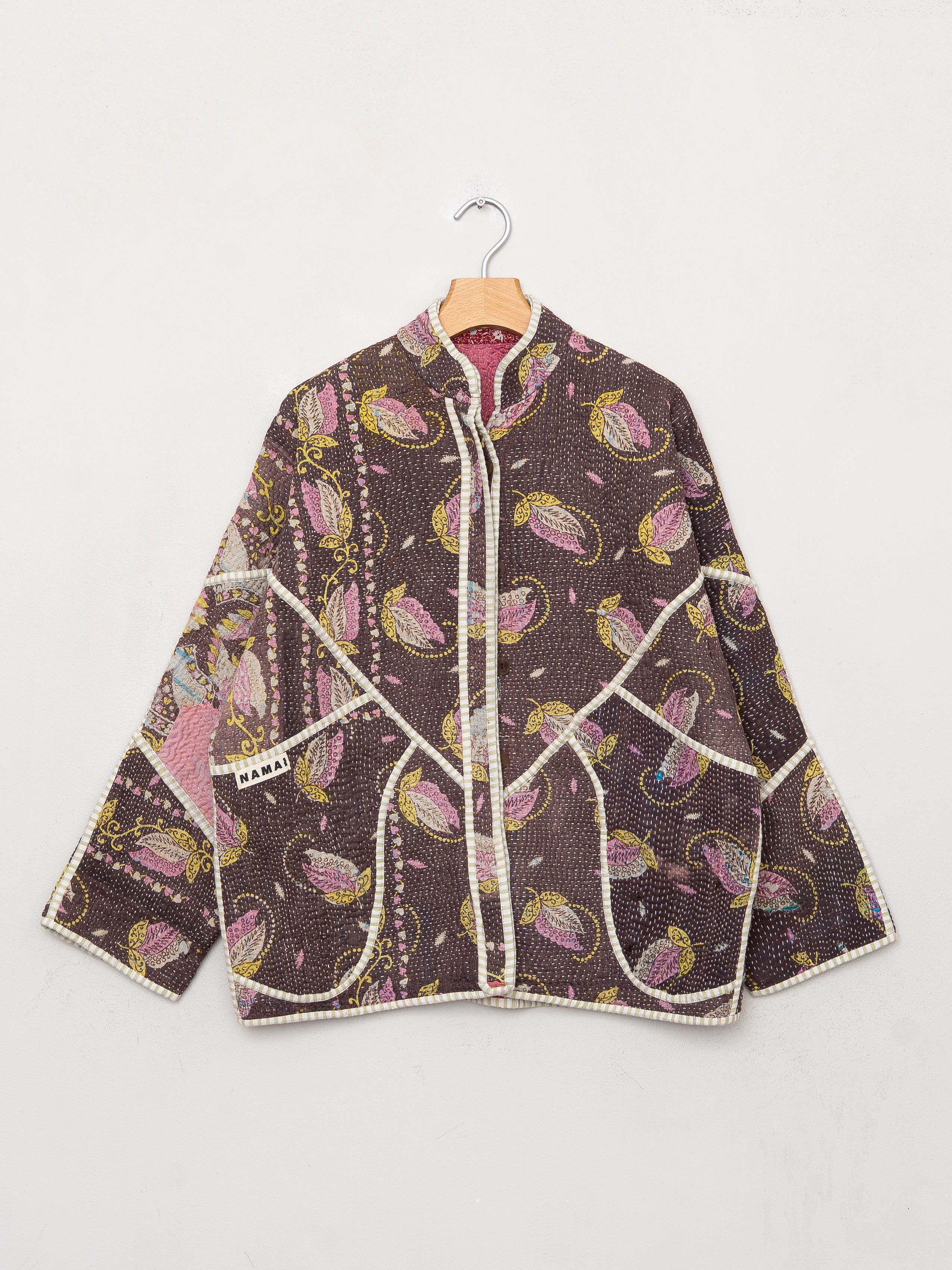 The Ladhiya Quilted Patchwork Kantha Jacket