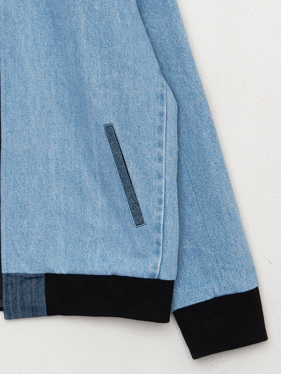 The Veda Denim Bomber Jacket - Medium