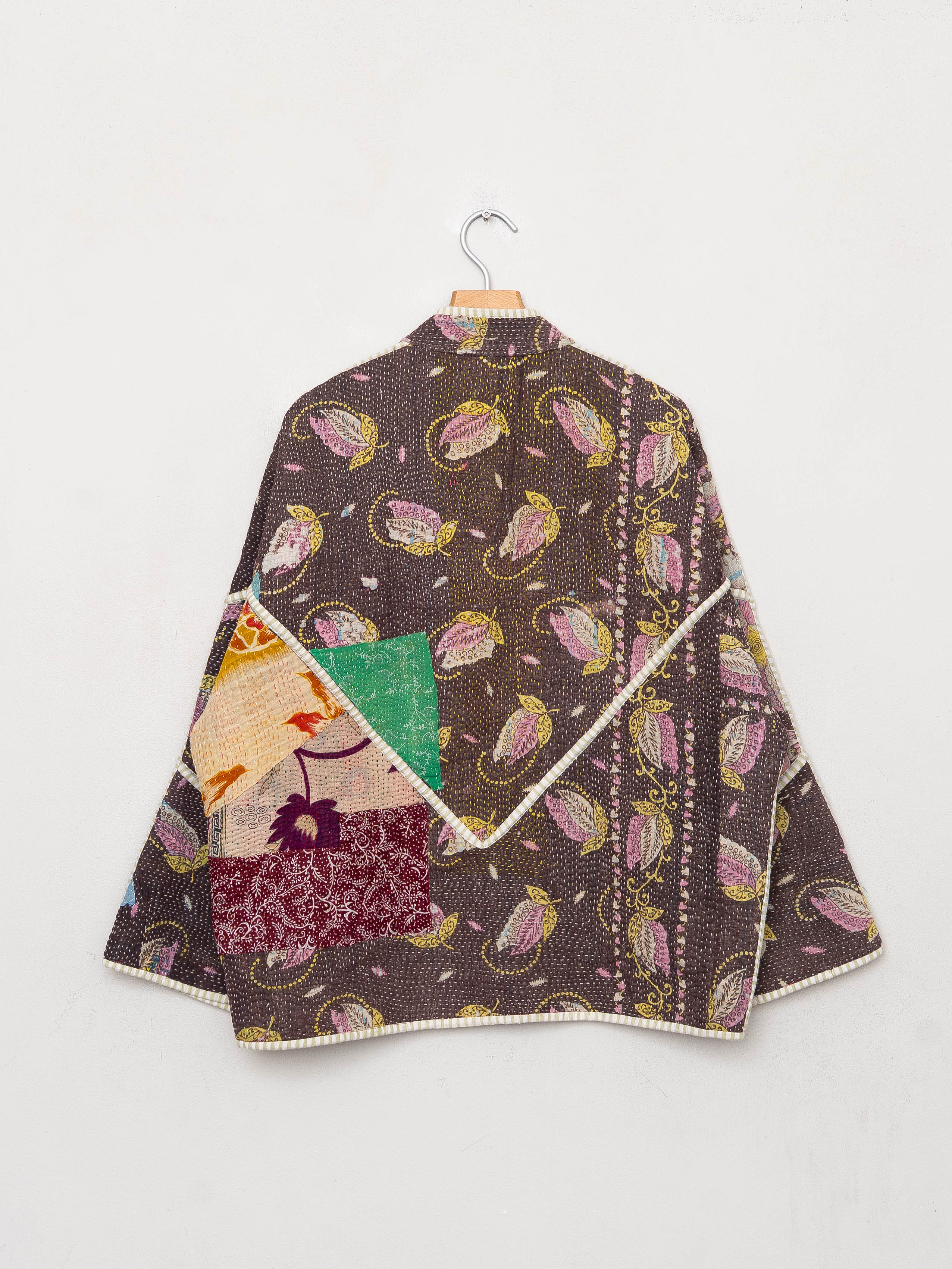 The Ladhiya Quilted Patchwork Kantha Jacket