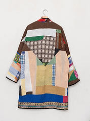 The Sai Quilted Patchwork Kantha Coat