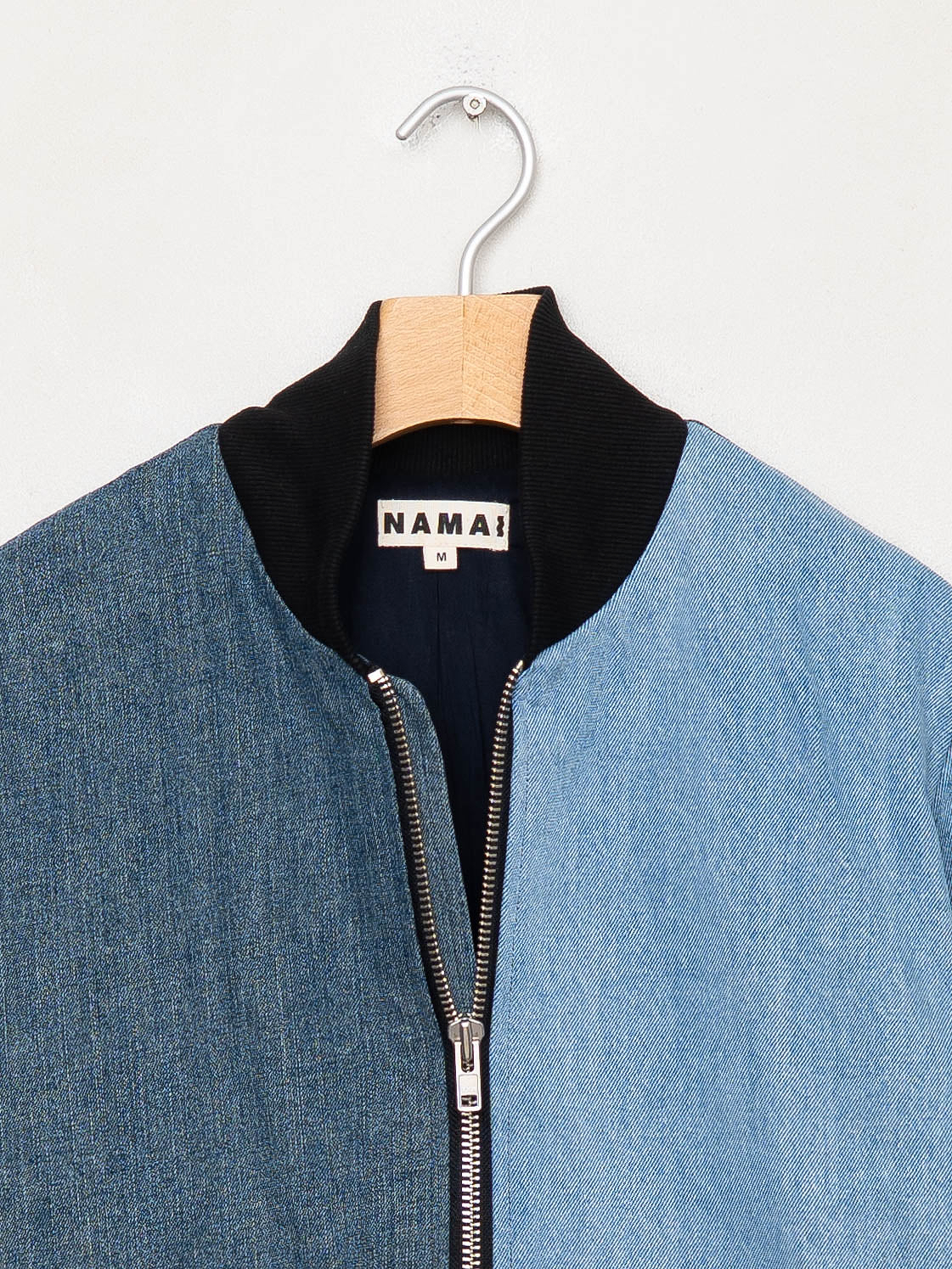 The Veda Denim Bomber Jacket - Medium