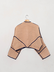The Kaira Cropped Patchwork Ralli Quilt Jacket