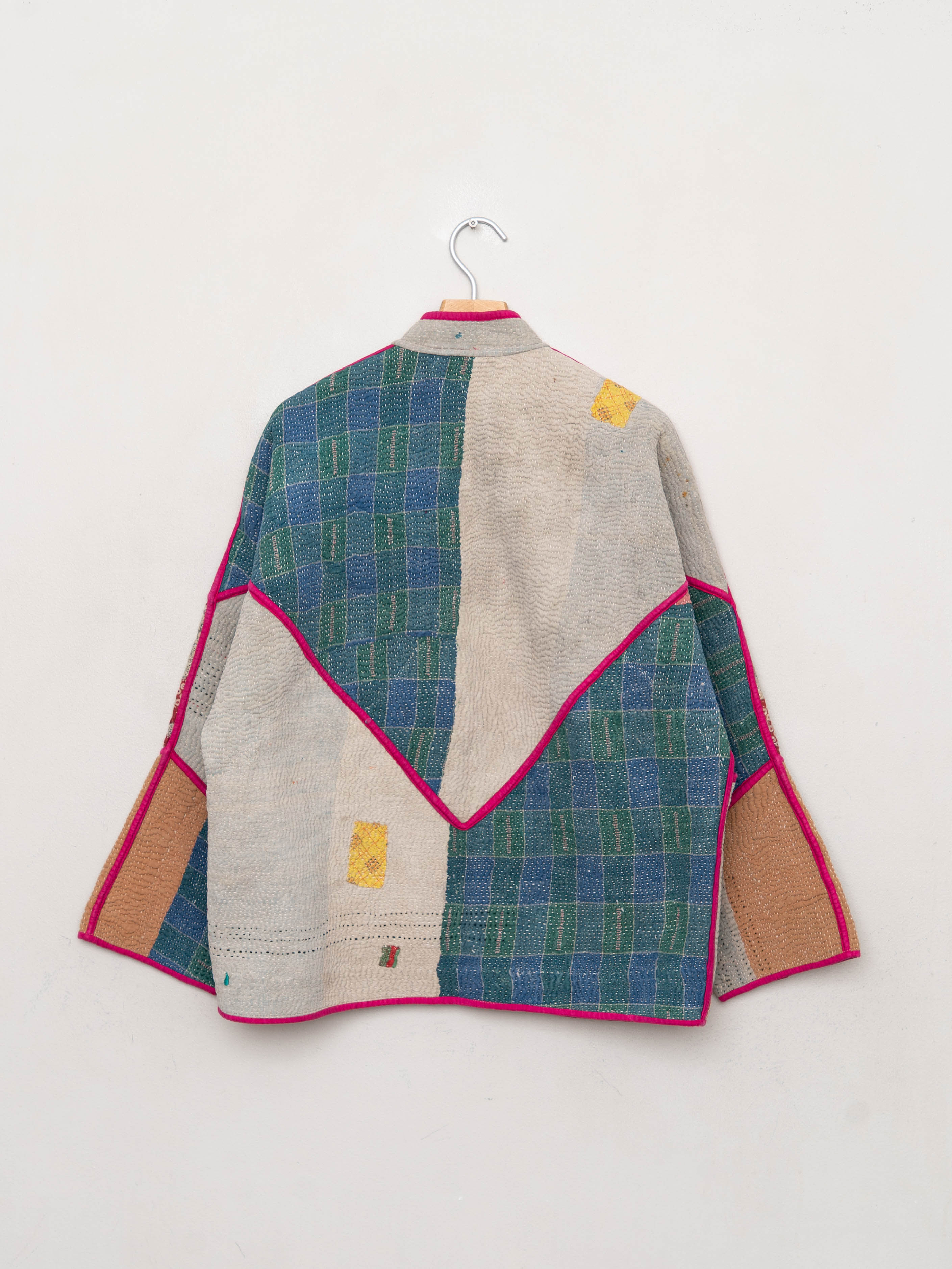 The Ladhiya Quilted Patchwork Kantha Jacket