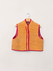 The Kaira Quilted Patchwork Kantha Vest